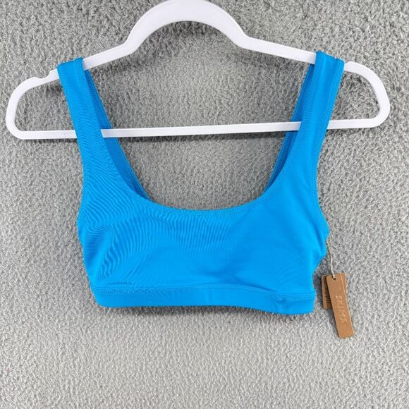 SKIMS Recycled Swim Tank Bikini Top Turquoise XS NWT - Picture 1 of 8